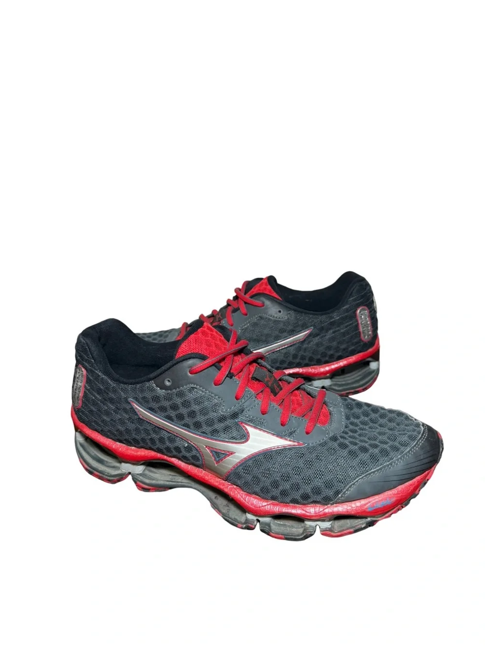 Mizuno wave prohecy Black Running Shoe with Red Accents size 9